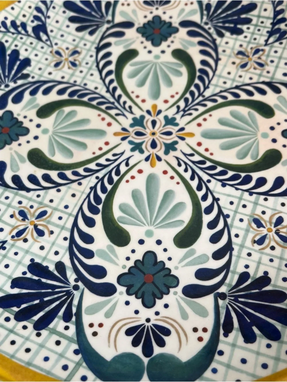 Williams Sonoma Talavera Floral Mediterranean melamine plates set of 2